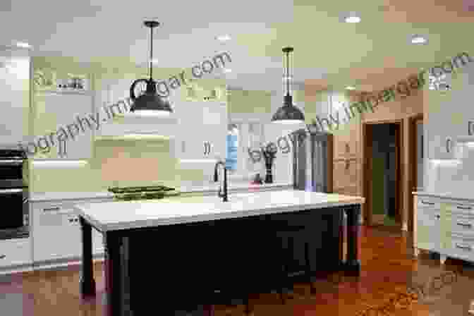 A Modern Kitchen With Under Cabinet Lighting And Pendant Lights For Task And Accent Illumination. Lighting: Interior And Exterior