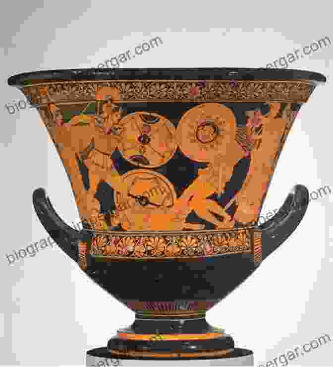 A Red Figure Kylix Depicting A Scene From The Trojan War Greek Painted Pottery