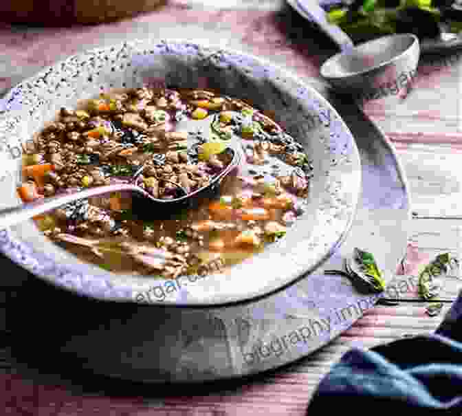 A Tantalizing Plate Of Lentil Soup Adorned With Herbs And Spices. Love Thy Legumes Sonali Suratkar