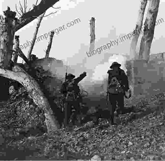 Black And White Photograph Depicting Soldiers In Battle Gear Advancing Through A Desolate Battlefield. The War The Infantry Knew 1914 1919: A Chronicle Of Service In France And Belgium