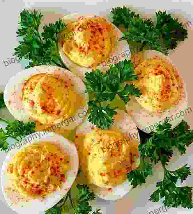 Deviled Eggs Garnished With Paprika And Fresh Herbs Parks And Recreation: The Official Cookbook