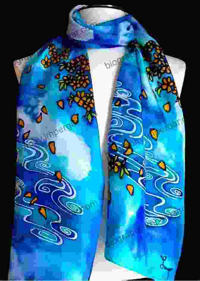 Flowing Silk Scarf With Hand Painted Designs Create With Cork Fabric: Sew 17 Upscale Projects Bags Accessories Home Decor