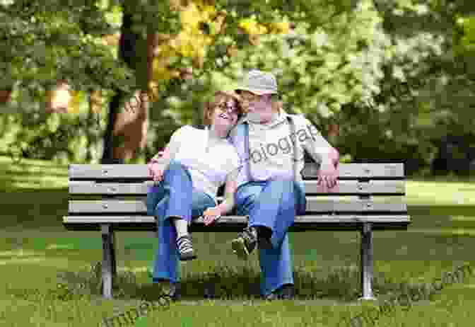 Grannie And Flo Sitting On A Park Bench, Smiling And Holding Hands Love Grannie Xoxoxo Flo Barnett