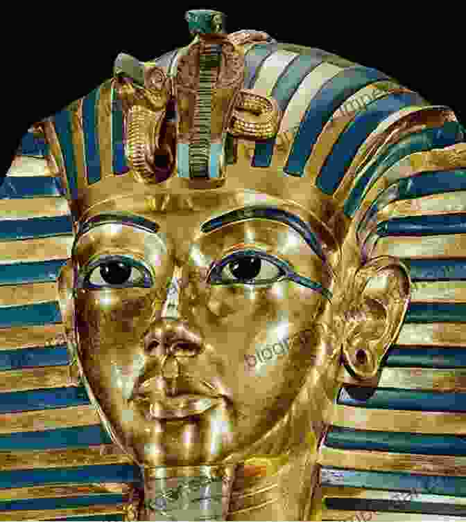 Iconic Golden Mask Of King Tutankhamun With Lapis Lazuli, Turquoise, And Carnelian Embellishments Ancient Egypt: The Egypt Of King Tut (The Youngest Pharaoh)