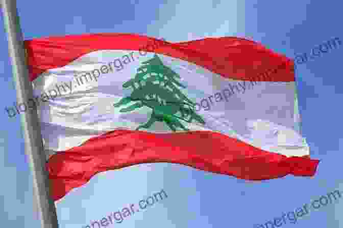 Lebanon Flag Waving In The Wind, A Symbol Of Resilience And National Pride Lebanon: A Country In Fragments