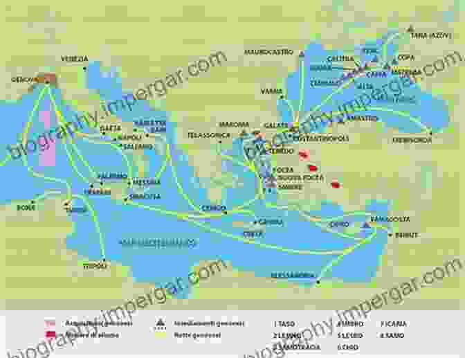 Mediterranean Sea With Genoa And Trade Routes To Turkey European And Islamic Trade In The Early Ottoman State: The Merchants Of Genoa And Turkey (Cambridge Studies In Islamic Civilization)