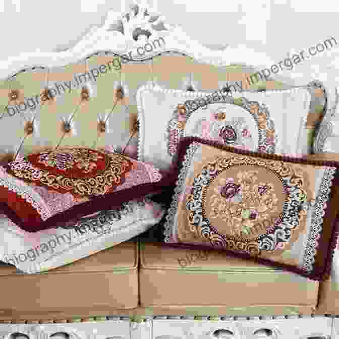 Plush Cushion With Intricate Embroidery Create With Cork Fabric: Sew 17 Upscale Projects Bags Accessories Home Decor