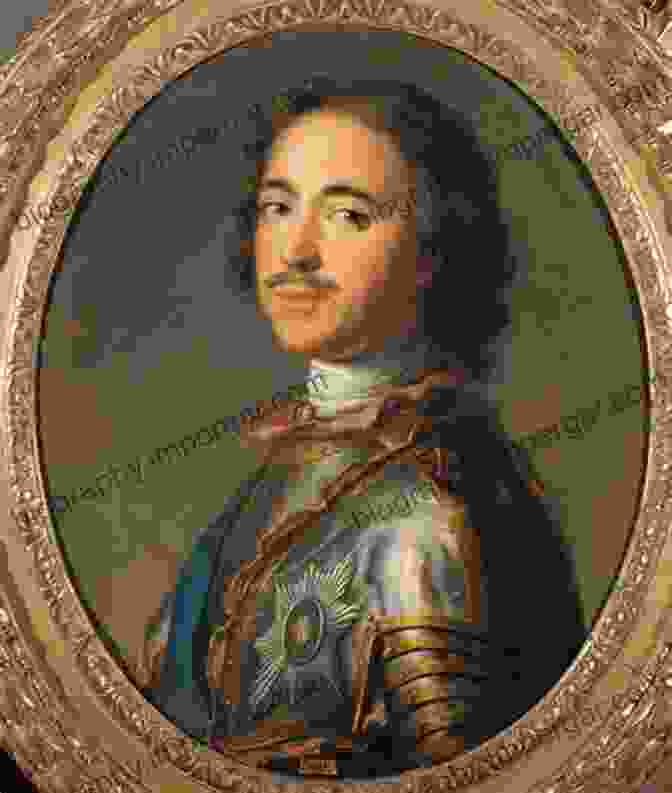 Portrait Of Peter The Great, A Young Man With A Determined Expression, Wearing A Crown And Regalia. Peter The Great: A Biography