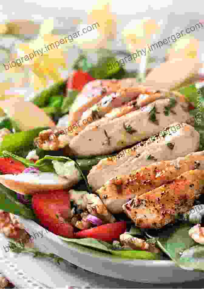 Spinach Salad With Grilled Chicken PEGAN DIET: COMBINATION OF PALEO AND VEGAN DIET