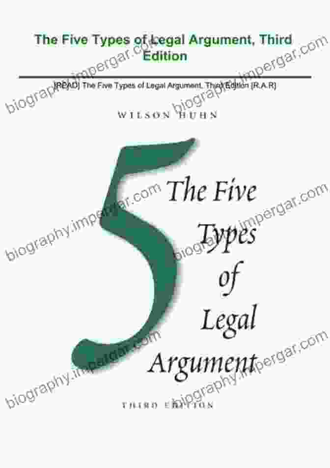 The Five Types Of Legal Argument Third Edition Book Cover The Five Types Of Legal Argument Third Edition