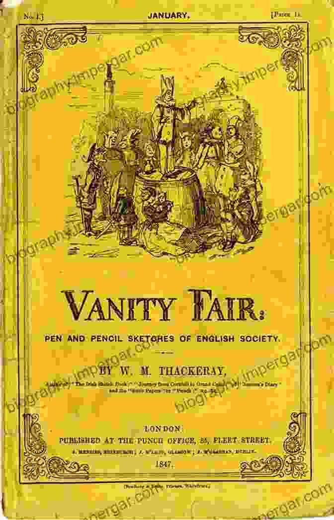 Vanity Fair Illustrated New Edition Book Cover, Featuring An Intricate Illustration Of Vanity Fair Society In The 19th Century. Vanity Fair (Illustrated): New Edition